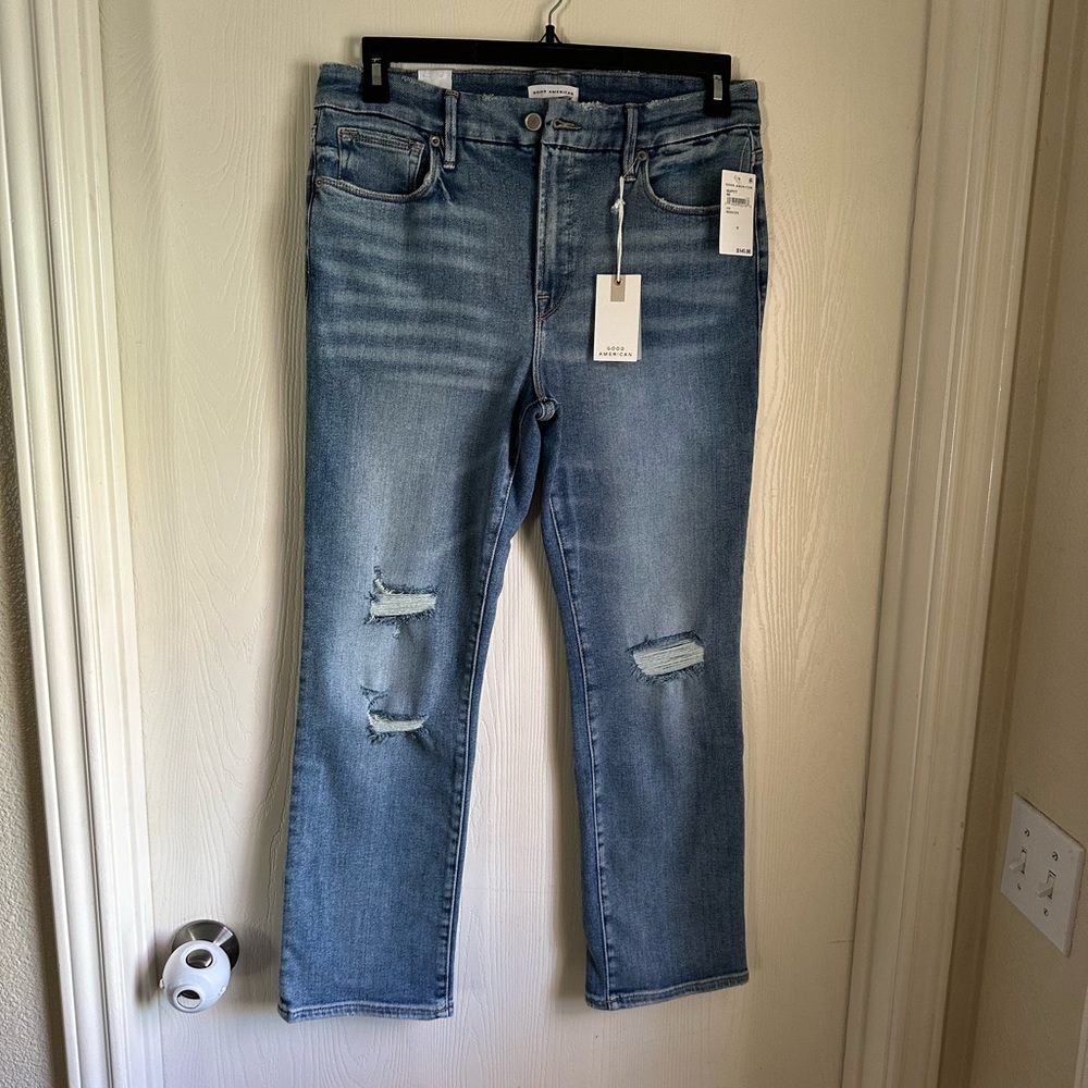 Good American Good Legs Straight Jeans